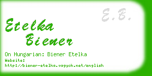 etelka biener business card
